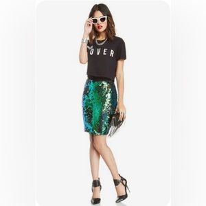 LUCY & CO./LUCY PARIS SEQUIN SKIRT